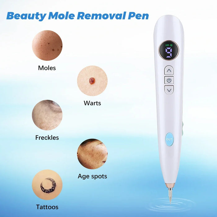 9 Mode Lcd Mole Removal Pen For Tattoo Freckle Dark Spot