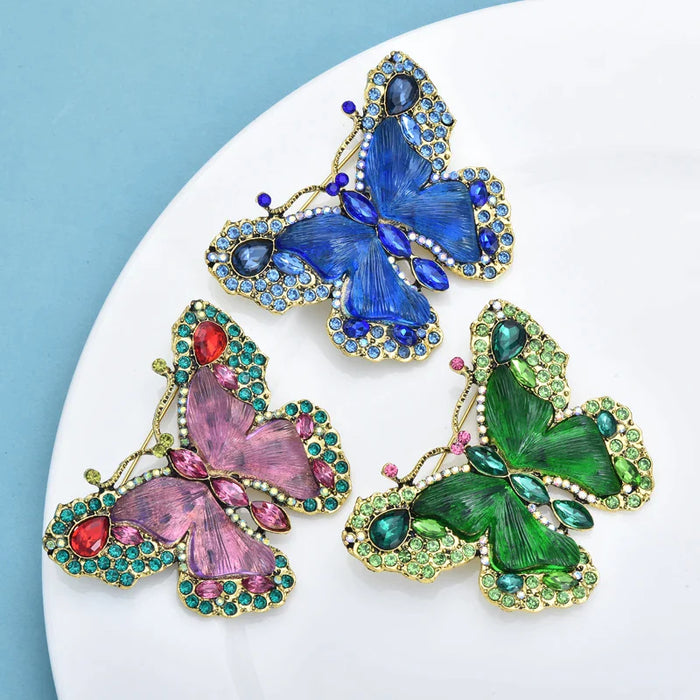 Butterfly Brooch 3 Colours Insect Pin