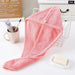 Women Hair Drying Hat Quick-dry Microfiber Towel Cap