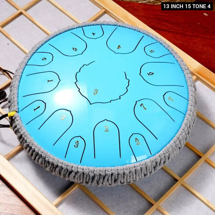 13 Inch Steel Tongue Drum For Yoga Meditation & Music Therapy