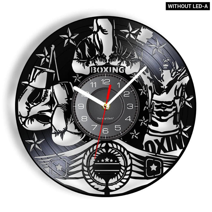 Boxing Vinyl Record Wall Clock