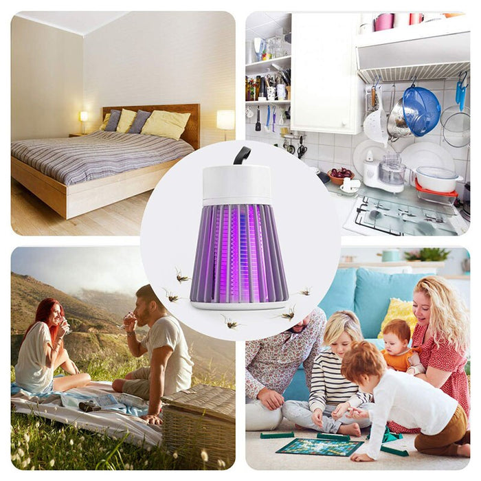 Electric Shock Mosquito Killer Lamp USB Fly Trap Zapper Insect Killer Repellent Bedroom Outdoor Anti Mosquito Trap