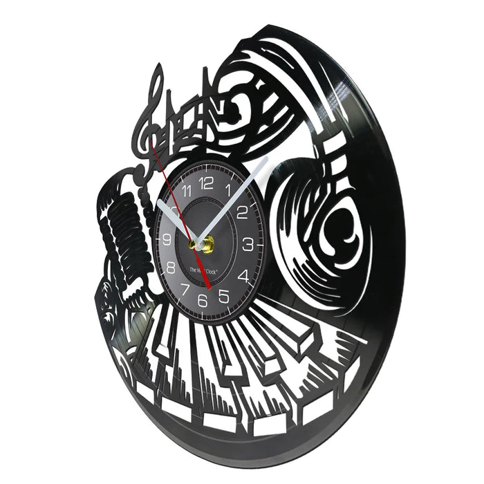 Rock And Roll Vinyl Record Wall Clock