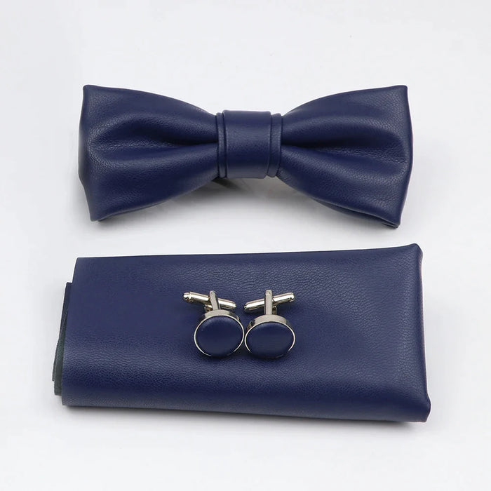 Tie Pocket Square Cufflink And Bowtie Set For Men For Business Weddings And Gifts