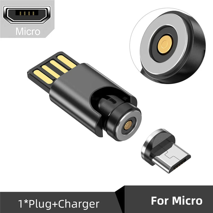 Compact With 540 Degree Magnetic Usb C Converter For Iphone Huawei Xiaomi Samsung