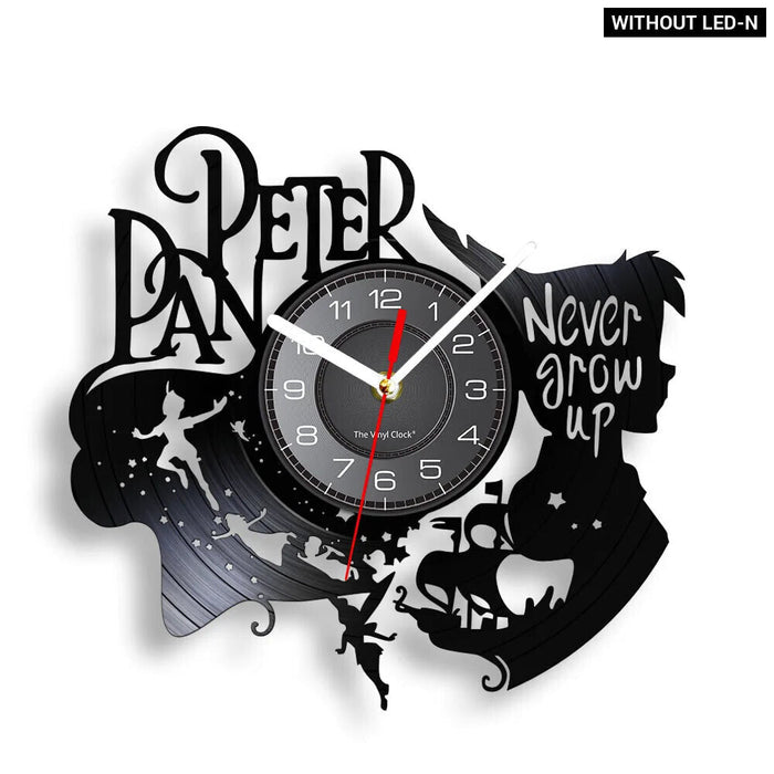 Neverland Vinyl Record Clock