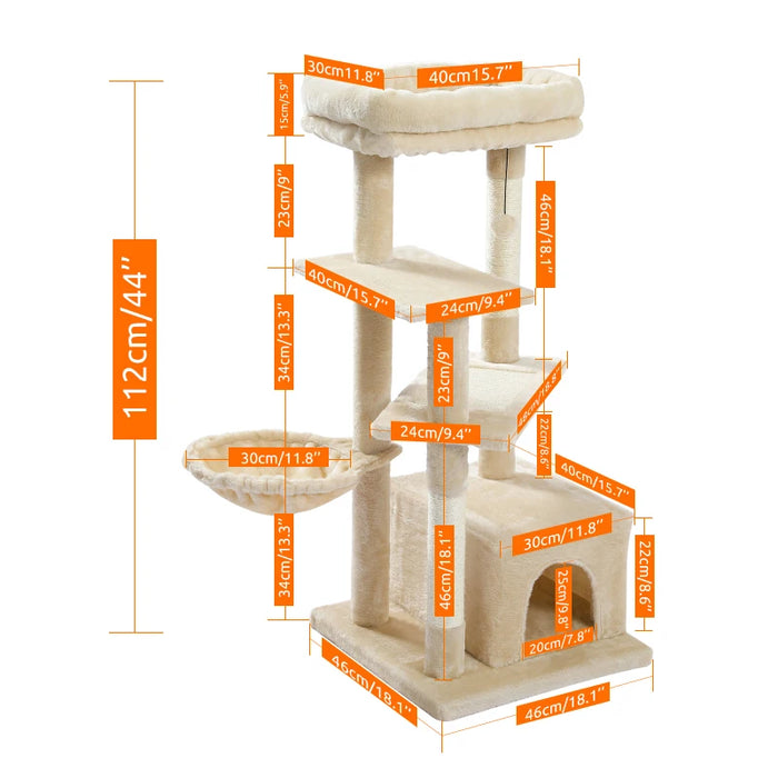 Multi Level Cat Tree Sisal Scratching Posts