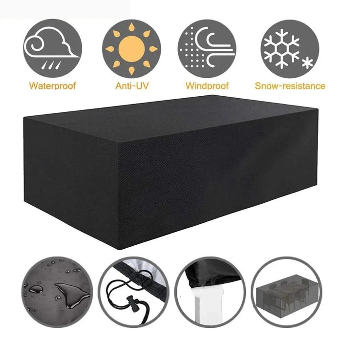 Outdoor Furniture Covers Waterproof Rain Snow Dust Wind-Proof Anti-UV Oxford Fabric Garden Lawn Patio Furniture Covers 40 Size