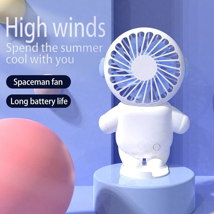 Portable Handheld Fan Cartoon Charging Model Large Wind Dormitory Student Office Worker Selling Like Hotcakes