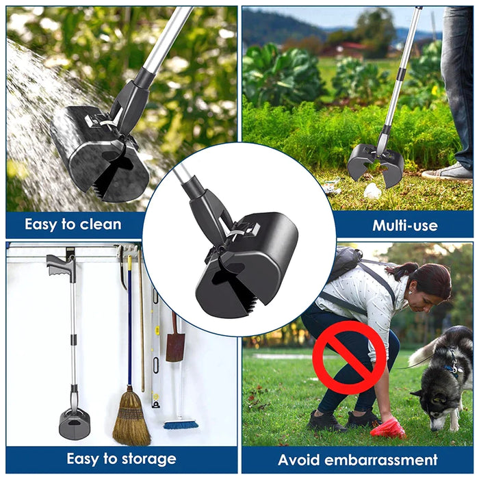 Dog Poop Scooper Portable Foldable Metal Scoop