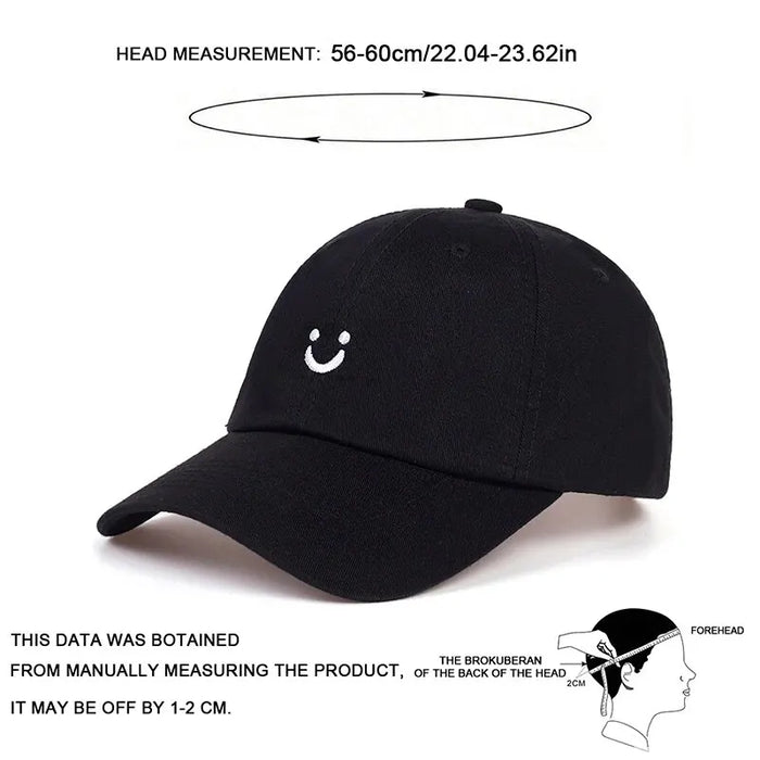 Adjustable Smiling Face Baseball Cap / Hat For Outdoor Wear