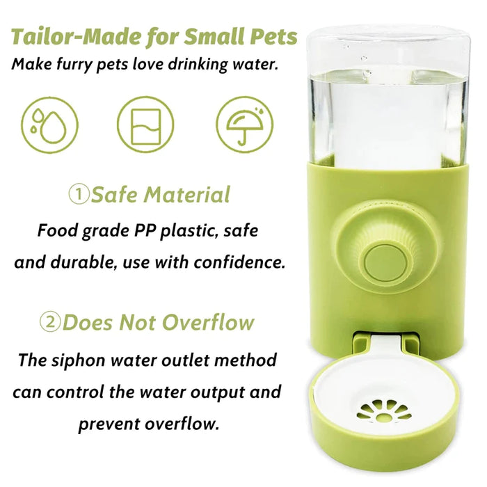 No Drip Small Animal Water Bottle 600Ml Gravity Dispenser