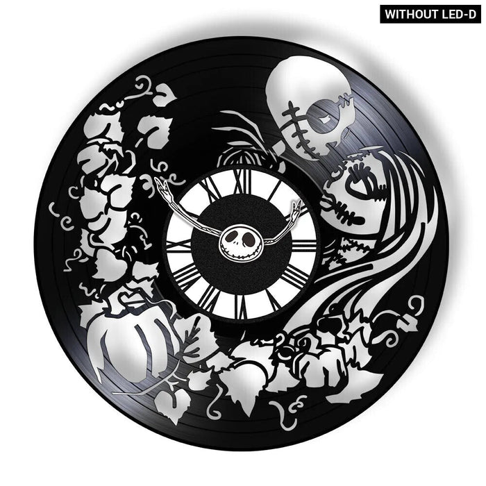 Halloween Nightmare Vinyl Record Wall Clock