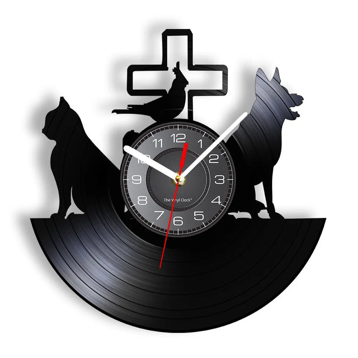 Vet Clinic Vinyl Wall Clock