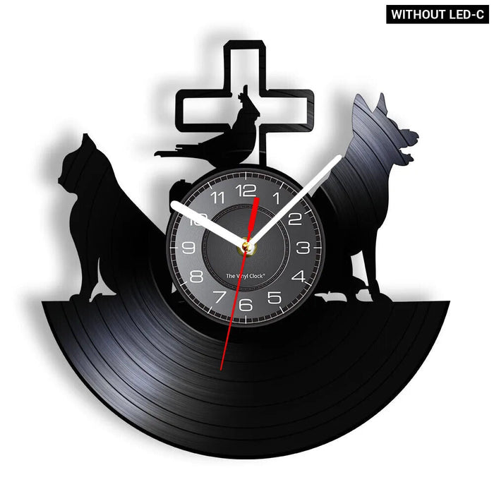 Vet Clinic Vinyl Wall Clock