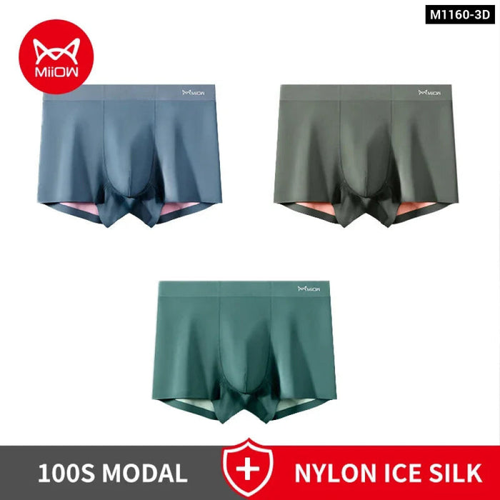 Pack Of 3 Silky Modal Mens Boxers Antibacterial