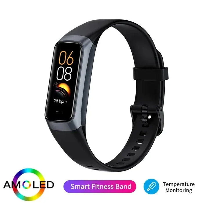 Lige Amoled Smart Watch Men 2023 Heart Rate Blood Waterproof Smart Band For Women Smart Bracelet