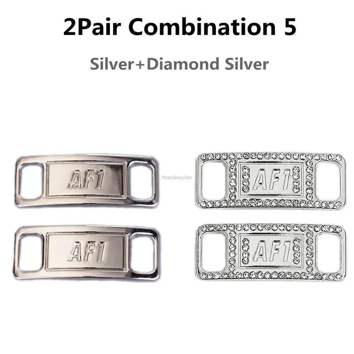 Af1 Diamond Charms Buckle Quality Metal Shoe Laces