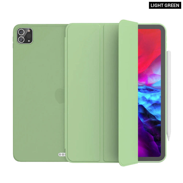 Smart Cover For Ipad Pro 11 12.9 Pu Leather Silicone Case