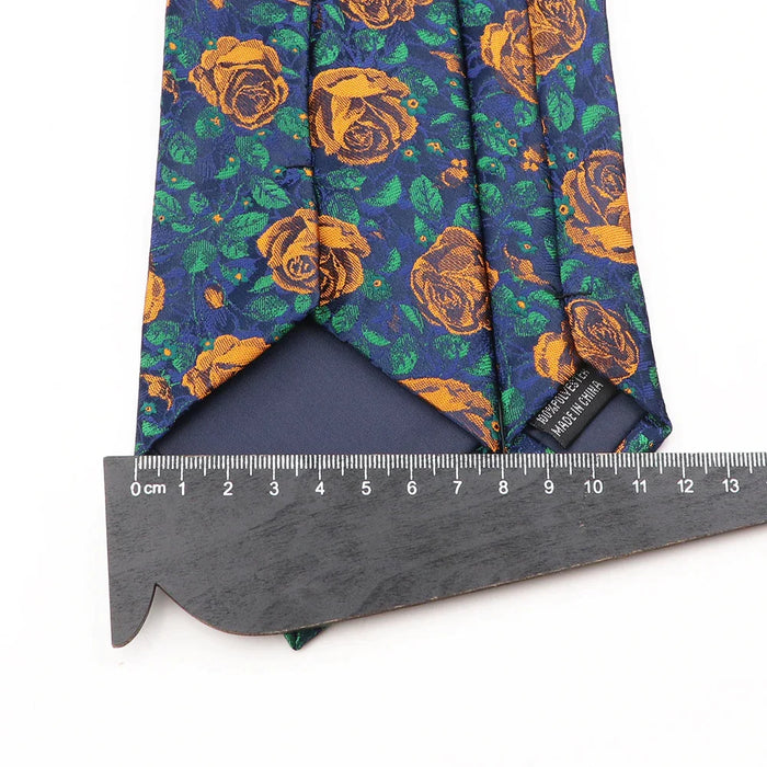 Floral Rose Tie For Men For Parties Business And Daily Wear