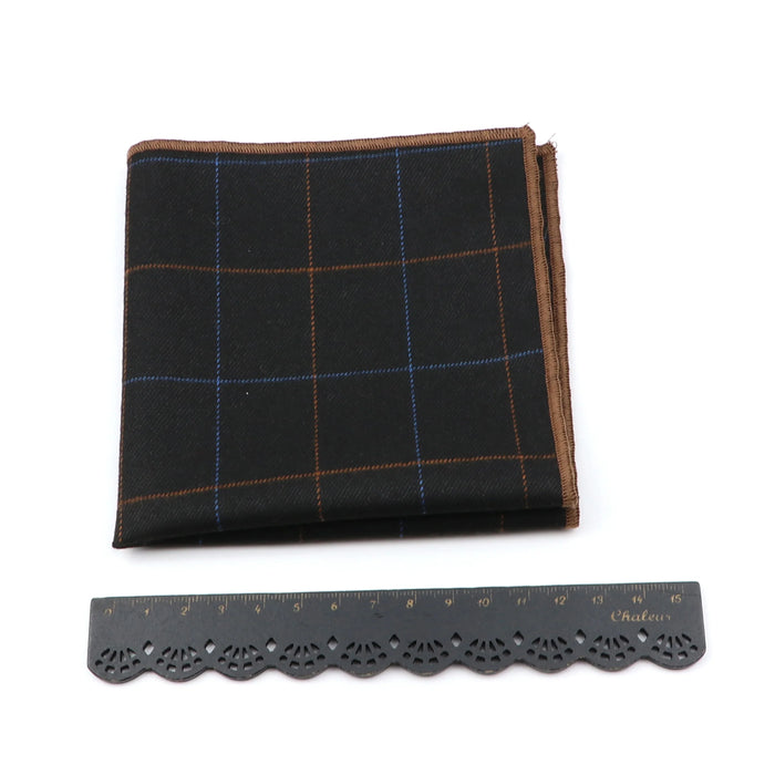 Premium Cotton Plaid Hankerchief Scarf Mens Pocket Square