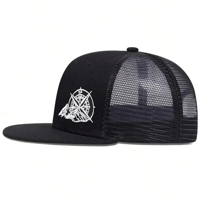 Adjustable Mountain Embroidered Baseball Cap / Hat For Outdoor Wear