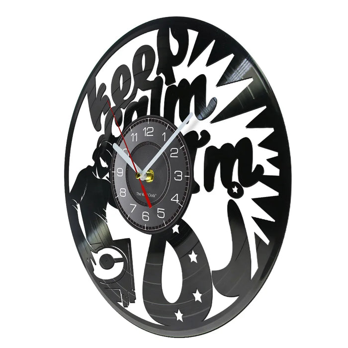 Personalized Dj Vinyl Record Wall Clock