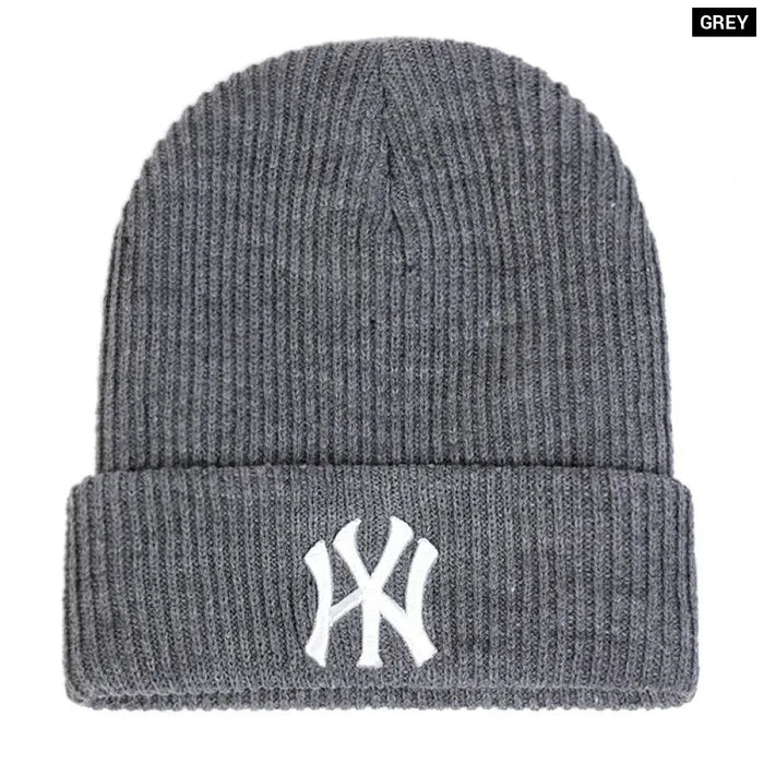 Warm Wy Letter Embroidered Beanie / Hat For Fall / Winter