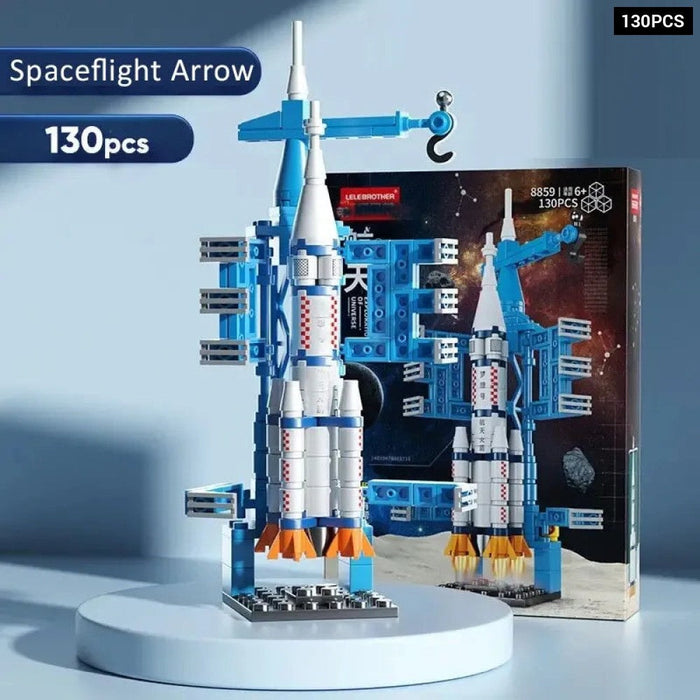 Space Shuttle Rocket Launch Construction Building Blocks