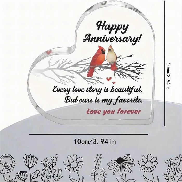 Anniversary Gift For Lover Acrylic Tabletop Decor