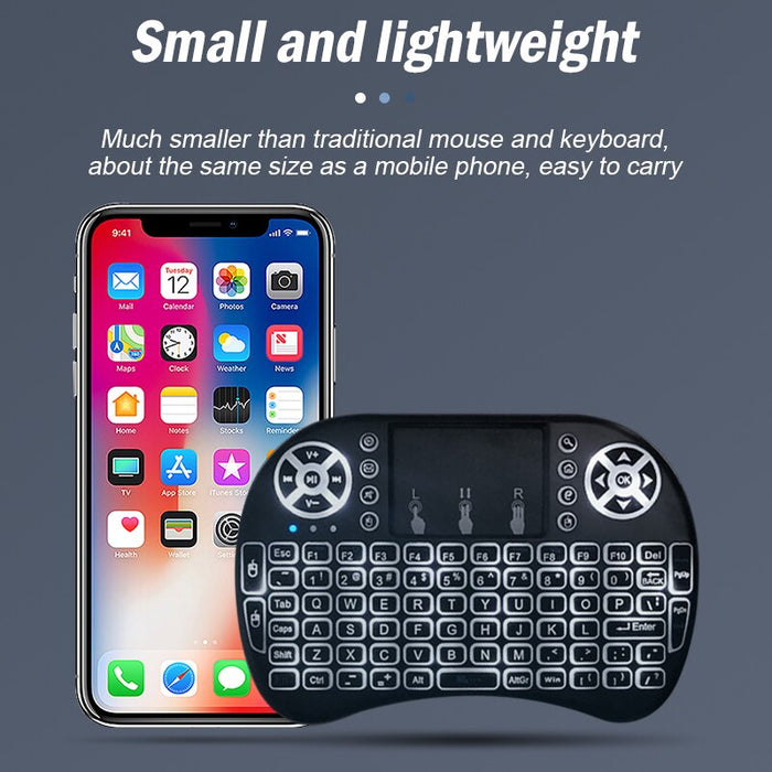 Wireless Mini Keyboard Flight Mouse 2 4g Large Touchpad Digital Computer Dry Battery USB Charging Dual Purpose Keyboard