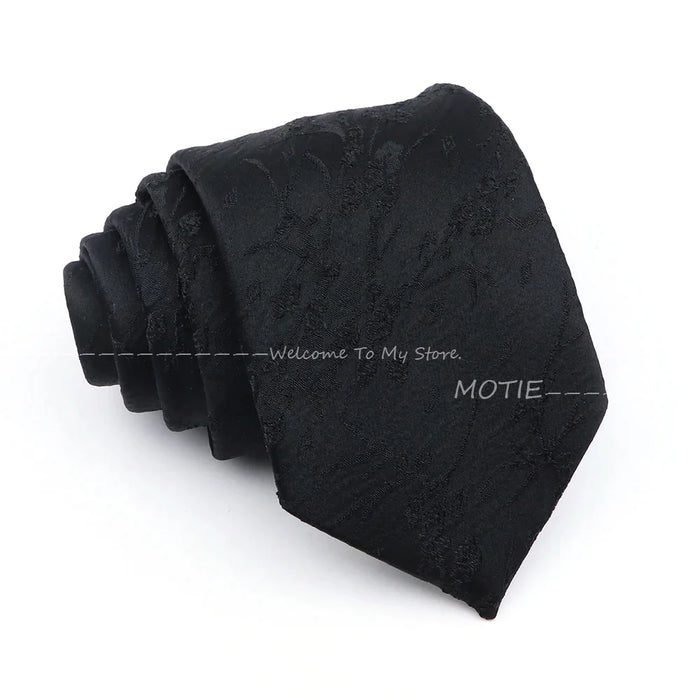 Black And Pink Polyester Neckties For Men Weddings Parties And Daily Wear