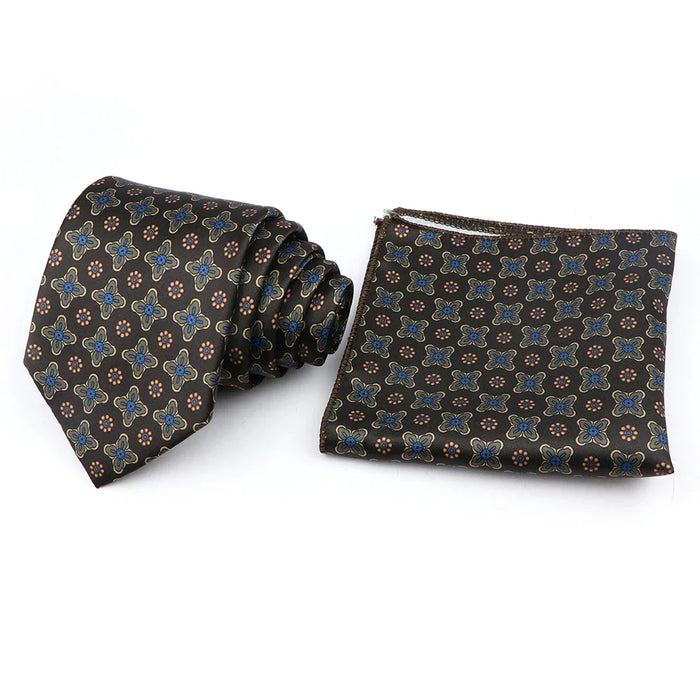 Paisley Jacquard Tie Set For Office Or Wedding