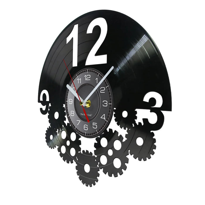 Steampunk Vinyl Record Clock For Cyclists