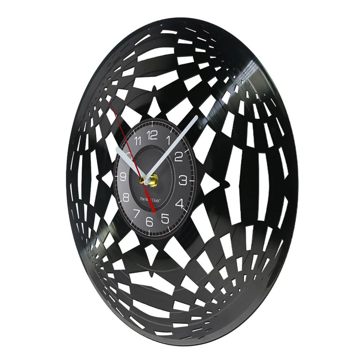 Fractal Vinyl Record Wall Clock