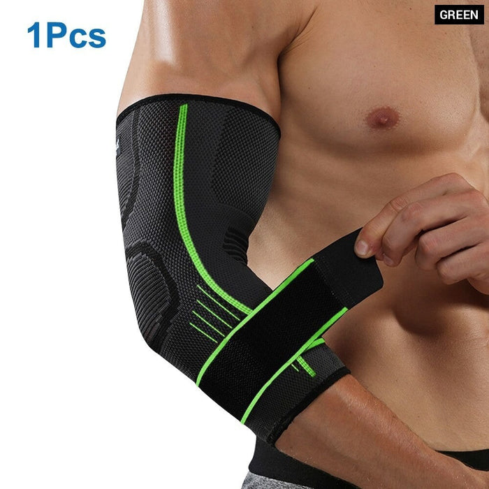 1 Pc Elastic Elbow Protective Bandage Absorb Sweat Pad For Basketball