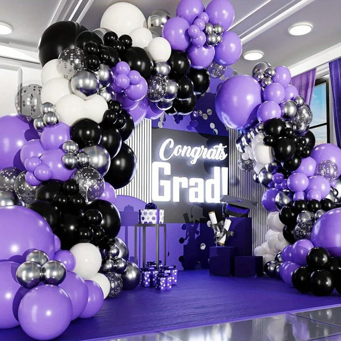 131 Pcs Graduation Season Balloon Sets Suitable For Birthday Backgrounds Anniversaries Graduation Ceremonies Summer Parties