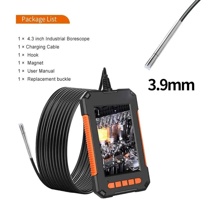 1080P Industrial Endoscope Camera Ip68 Waterproof Borescope With Led For Car Inspection