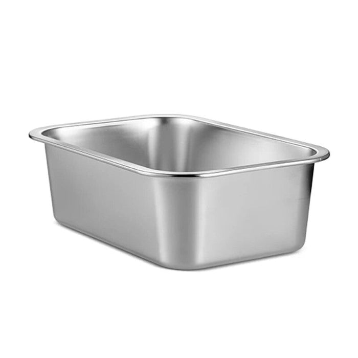 Stainless Steel Dog Bowls Durable Large Pet Water Food Bowl Wide Mouth Puppy Feeder 4.5L