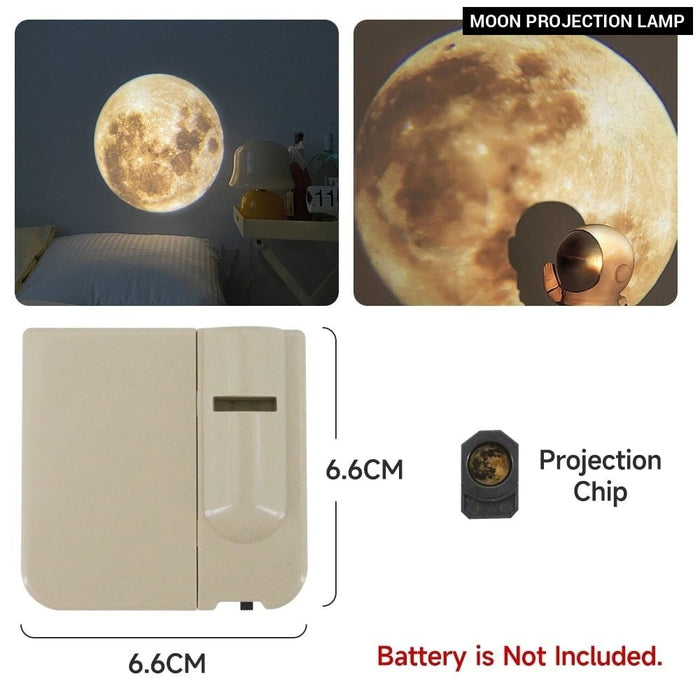 Moon Projection Lamp Background Projector Photo Prop Birthday Party Decoration Wall Lights Bedroom Decor Night Light