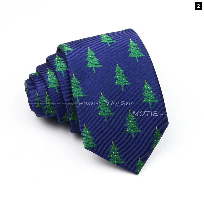 Santa Claus Necktie For Christmas And Halloween Parties