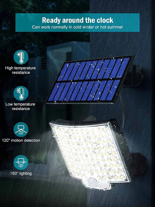 Waterproof 106Led Solar Light With Motion Sensor And Remote