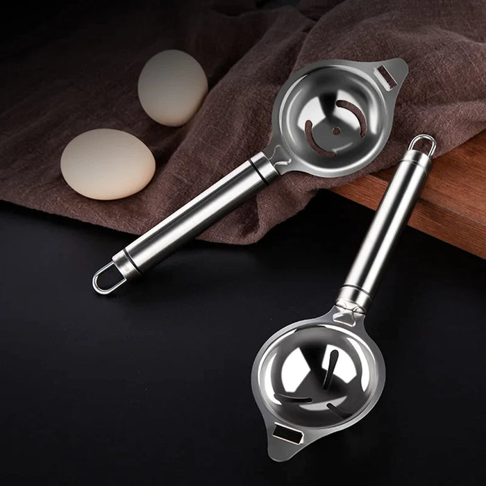 Stainless Steel Egg Separator Funnel Spoon