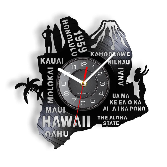 Hawaii Home State Wall Clock