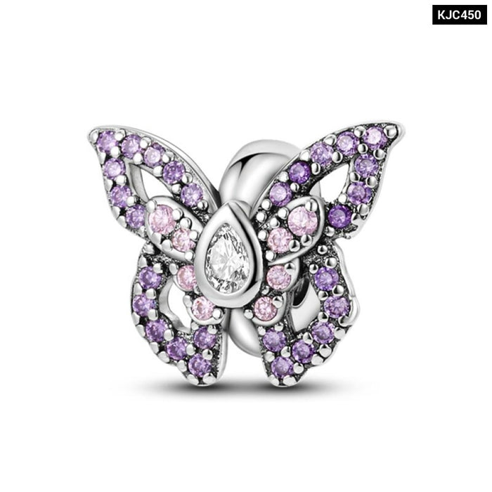 Spring Series Charms Beads 925 Silver Flower Birds Butterfly Pendent Fit Original Pandora Bracelet Jewelry