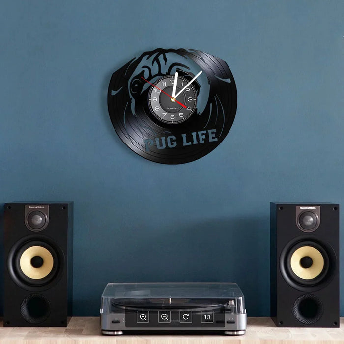 British Bulldog Vinyl Record Wall Clock