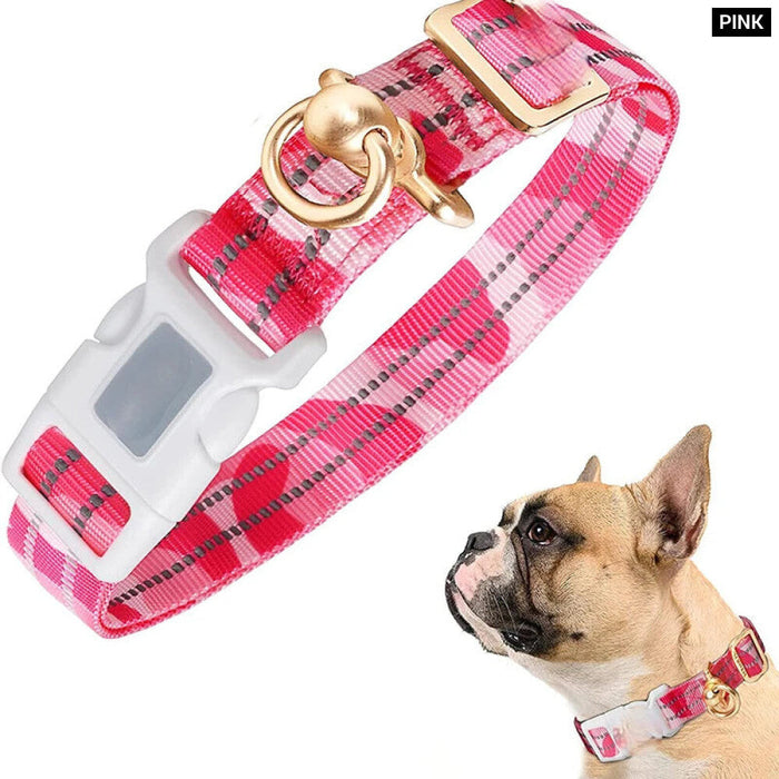 Heavy Duty Dog Collar Reflective Adjustable Com