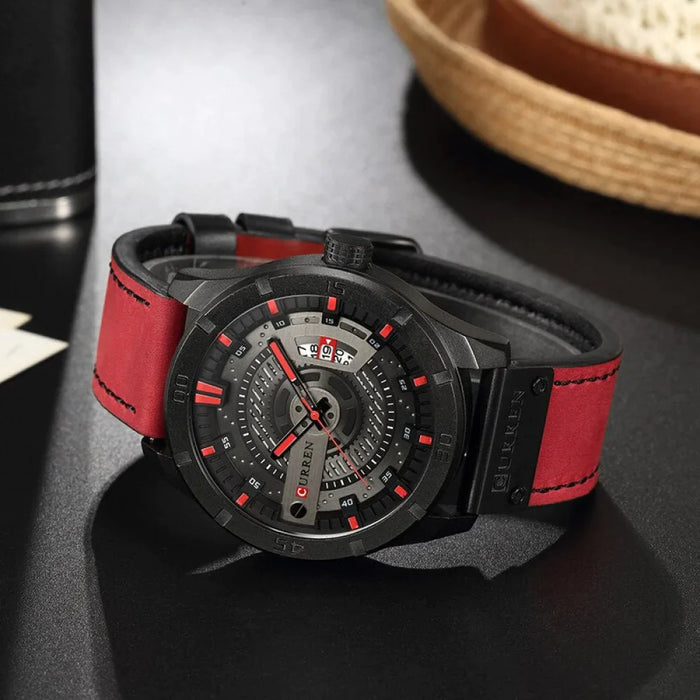 Fashiong Casual Business Wristwatch Leather Strap Male Clock Military Quartz Men Watches