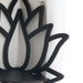 Black Lotus Crystal Corner Shelf