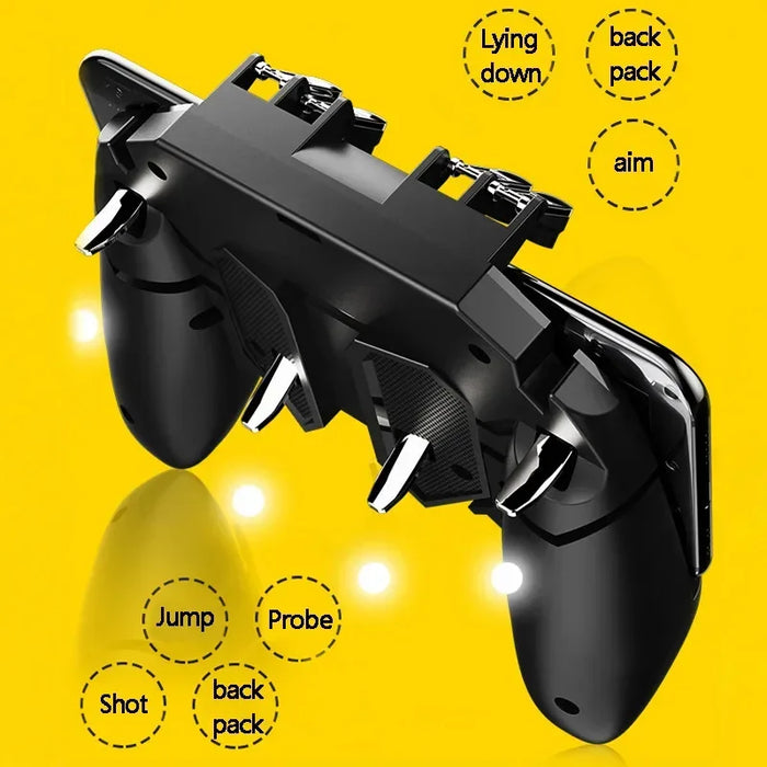 Six Finger Metal Trigger For Pubg Mobile